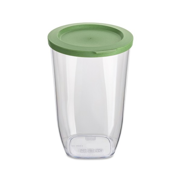 Koziol CONNECT DRY STORAGE M 4062703 Dose 1,5L - Nature Leaf Green