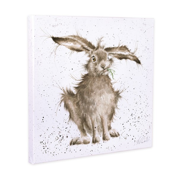 Wrendale Leinwand-Kollektion CANS-CS052 &quot;Hare-Brained&quot; - Hase - 20cm
