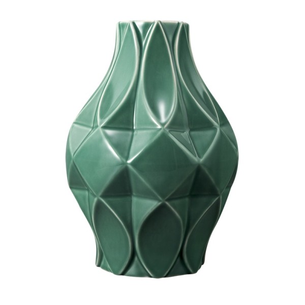Tettau Atelier Salbeigrün uni Vase 20/02 21 cm