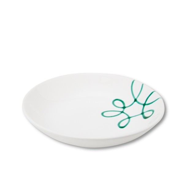 Gmundner Pur geflammt Grün 0109TSCU20 Suppenteller Cup (Ø 20cm)
