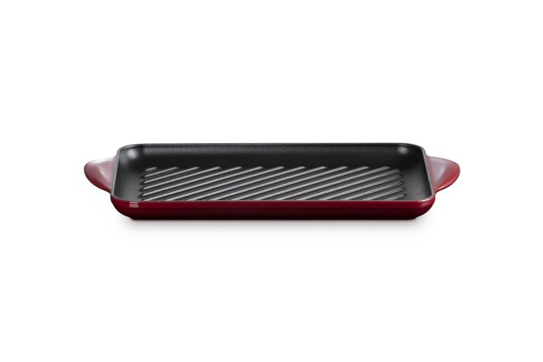 Le Creuset Gusseisen - Tradition 20202329490460 Grillplatte rechteckig 32cm - Garnet