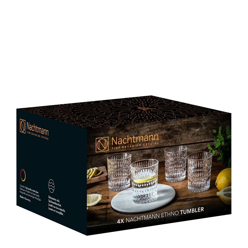 Nachtmann ETHNO 104251 Becher Set 4-tlg. (661/71) Höhe 10 cm, Inhalt 300 ml  | Schäfer - Küche und Tisch | Whiskygläser