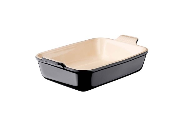 Le Creuset Poterie 71102191400001 Auflaufform Tradition 19cm - Schwarz