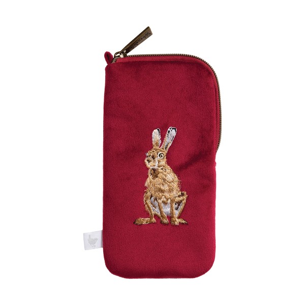 Wrendale Glasses Cases CMG002 Bestickter Brillenbeutel "Golden Hour" - Hase