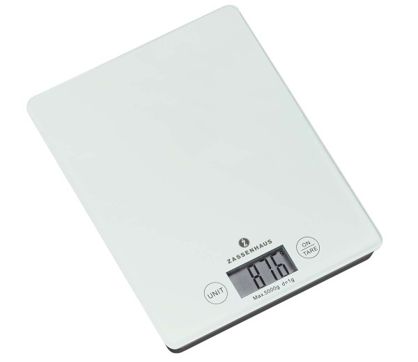 Zassenhaus Balance 073201 Digitale Küchenwaage - Weiß
