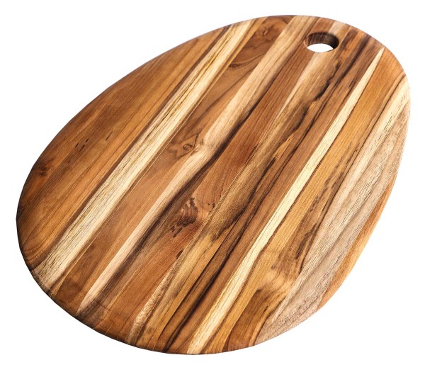 TeakHaus Elegant TH211 Ovales Schneidebrett - S