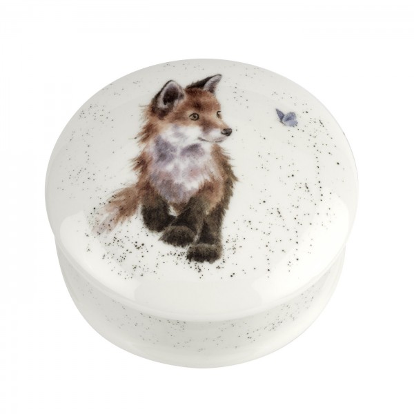 Royal Worcester Wrendale Designs Dose mit Deckel (WNOS4353-XD) Duchmesser 9 cm, Höhe 4,5 cm