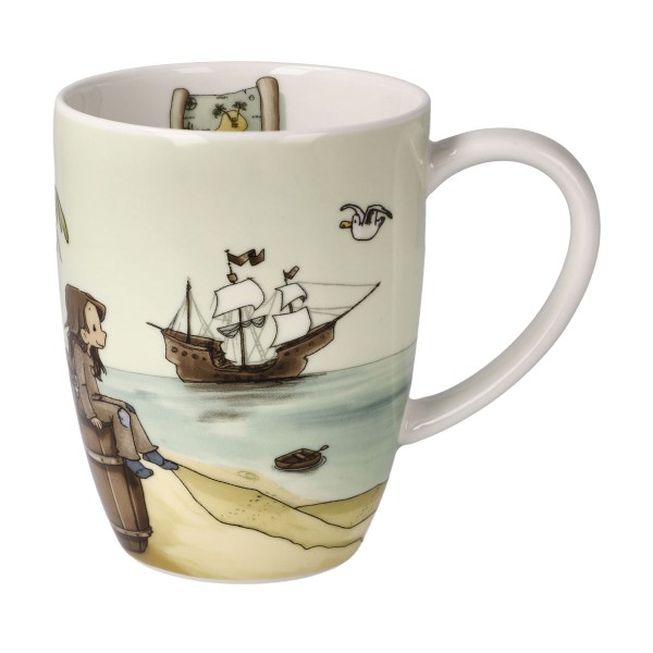 Goebel Anouk Schatzsuche Becher mit Henkel 0,4 l (23-600-01-1) Fine Bone China