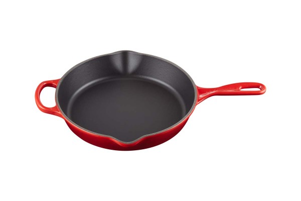 Le Creuset Pfannen 20187260600422 Brat-&amp; Servierpfanne Signature Hoch 26cm - Kirschrot