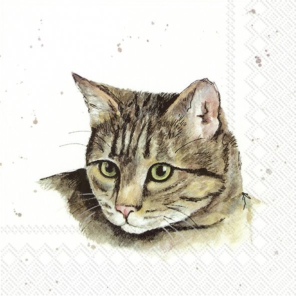 Ihr Farmfriends &quot;Cat&quot; L 860100 20 Lunch-Servietten 33 x 33 cm