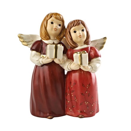 Goebel Weihnachten Engel Bordeaux 41374505 Hier sind die Geschenke 13,5 cm