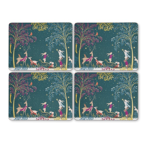 Portmeirion Woodland Tales X0010549203 Platzsets 30,5x23cm - Set 4tlg. - Deer &amp; Robin