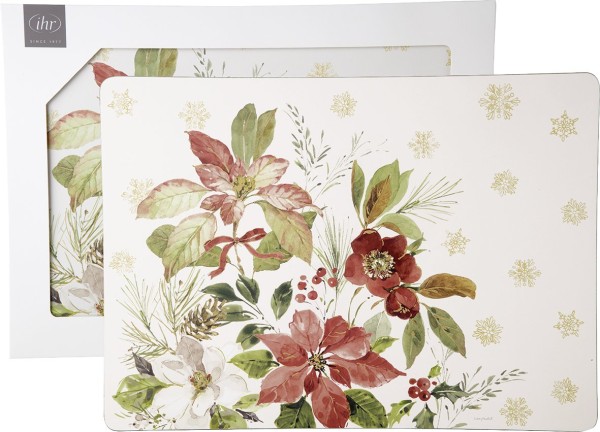 Ihr POINSETTIA BOUQUET cream TS1087360 Tischset (Kork) 40 x 29 cm (2 Stck. im Set)