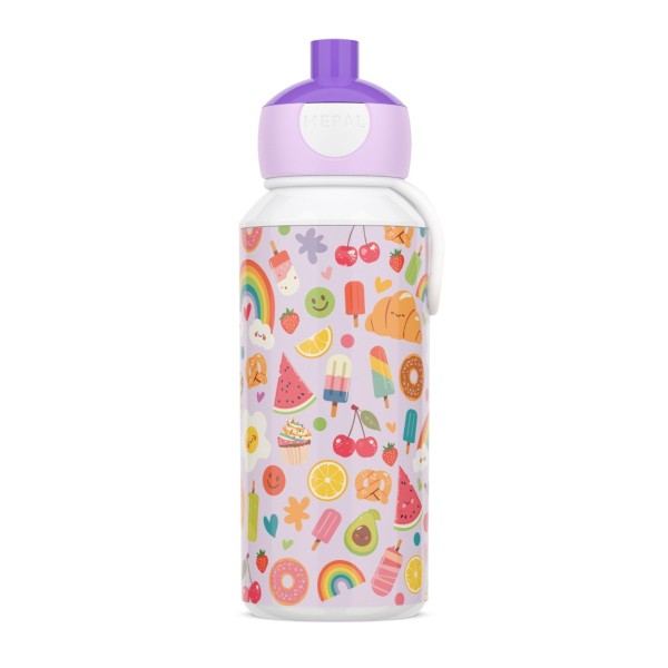 Mepal Campus 107410065405 Trinkflasche Pop-Up 400ml - Food Fest