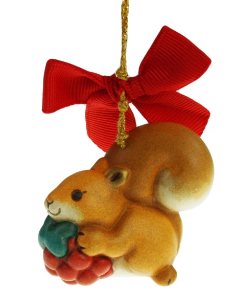 Thun Zauberwald Weihnachtseichhörnchen mit Beere (S3060A82) 5 x 3 cm