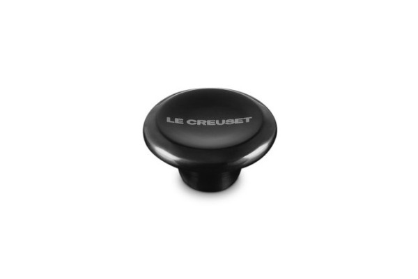 Le Creuset Zubehör 94046570000002 Deckelknopf Signature - Nickel Schwarz 5,7cm