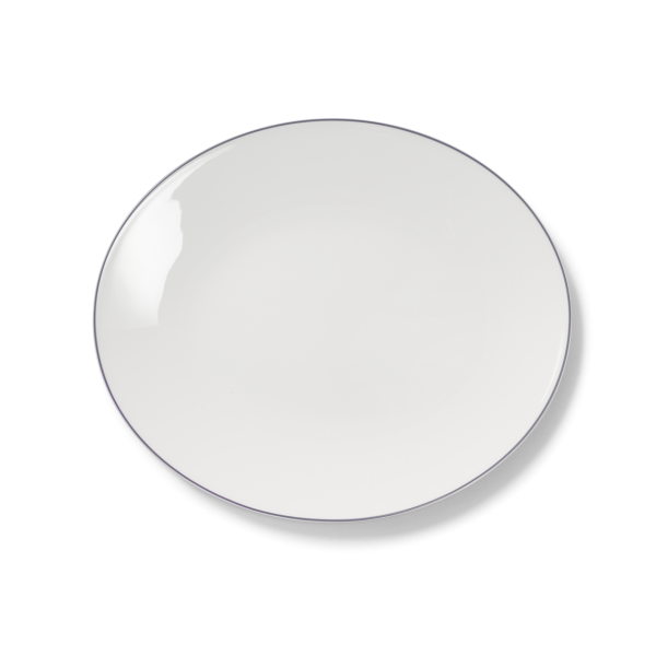 Dibbern Simplicity 0322012504 Platte oval / fischteller 32 cm - Grau