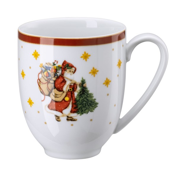 Hutschenreuther Happy Wintertime Red Becher mit Henkel, 0,40 l