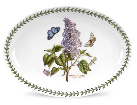 Portmeirion Botanic Garden 23: Gartenflieder (Garden Lilac) Platte, oval BG06600-X (garden lilac) 28