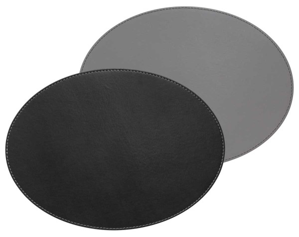 FREEFORM Platzset FFPMO1452 DUO - oval - Schwarz/Grau