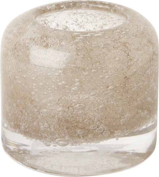 Ihr Glass Tea Light Holder KST 15439 Teelichthalter Braun groß