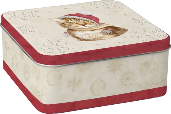 Ihr JILL cream DCUS1053960 Gebäckdose quadratisch, 15 x 15 x 6,5 cm