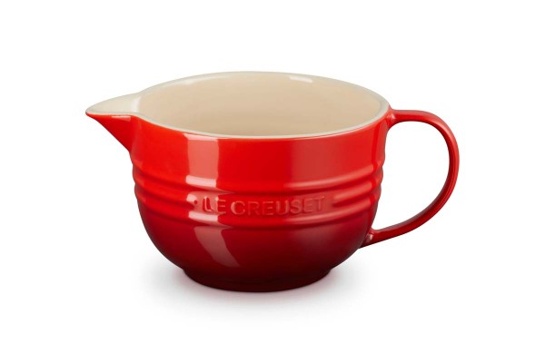 Le Creuset Steinzeug 70106200600002 Rührschüssel mit HenkeL 2L - Kirschrot