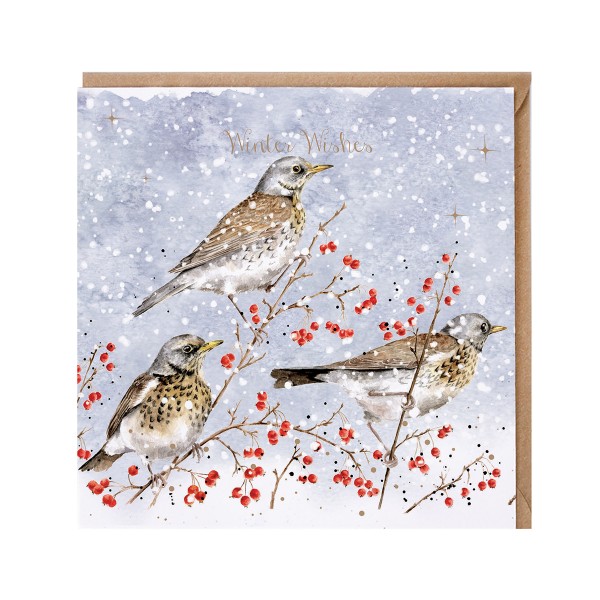 Wrendale Karten JX104 Winter Visitors