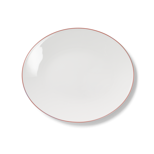 Dibbern Simplicity 0322012502 Platte oval / fischteller 32 cm - Rot