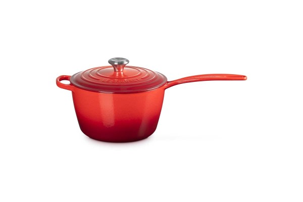 Le Creuset Gusseisen - Signature 21181200602430 Stielkasserolle 20cm 3L - Kirschrot