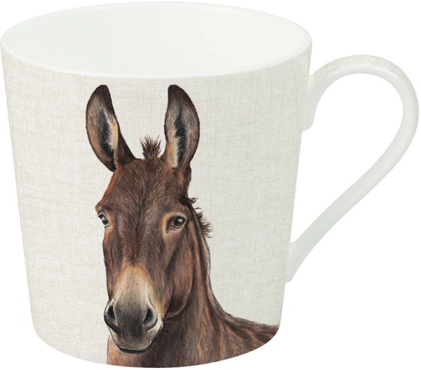 Ihr FARM DONKEY cream BOJ1047860 Bone China Becher 350 ml