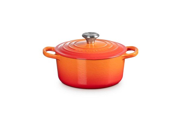 Le Creuset Gusseisen - Signature 21177180902430 Bräter rund 18cm 1,8L - Ofenrot