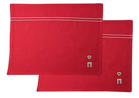 Hutschenreuther Weihnachtsleckereien 02460-729128-05258 Tischset rot Set 2tlg. 35 x 45 cm