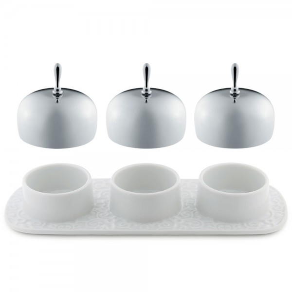 Alessi Dressed MW15 Marmeladenschale mit 3 Kammern