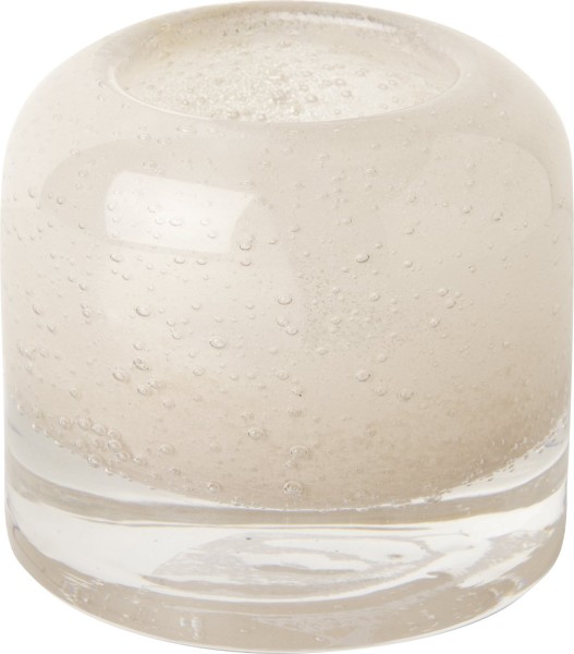 Ihr Glass Tea Light Holder KST 15460 Teelichthalter Cream groß