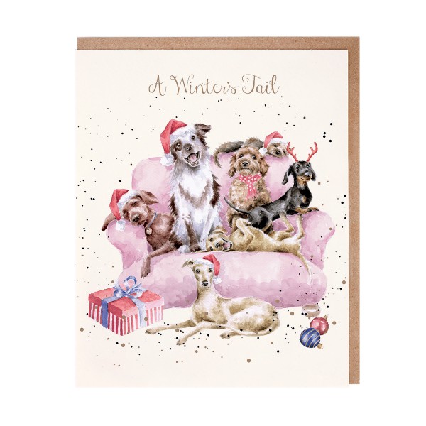 Wrendale Karten JX091 A Winters Tail
