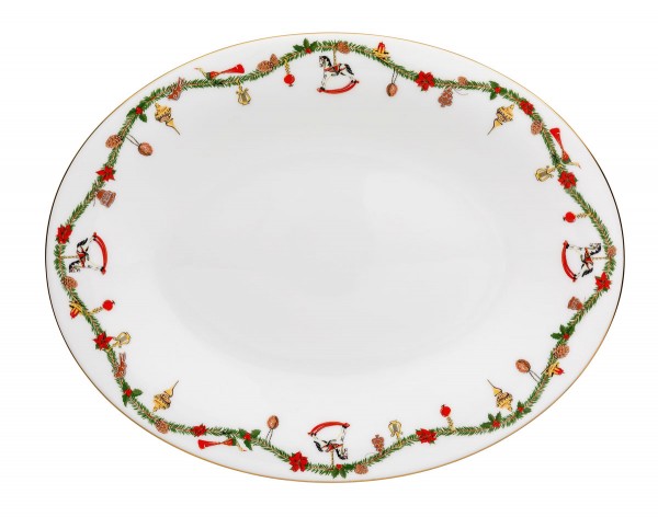 Hutschenreuther Nora Christmas Platte oval 36 cm