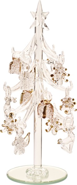Villeroy &amp; Boch Winter Collage Accessoires 3593910079 Glas Baum mit Ornamenten