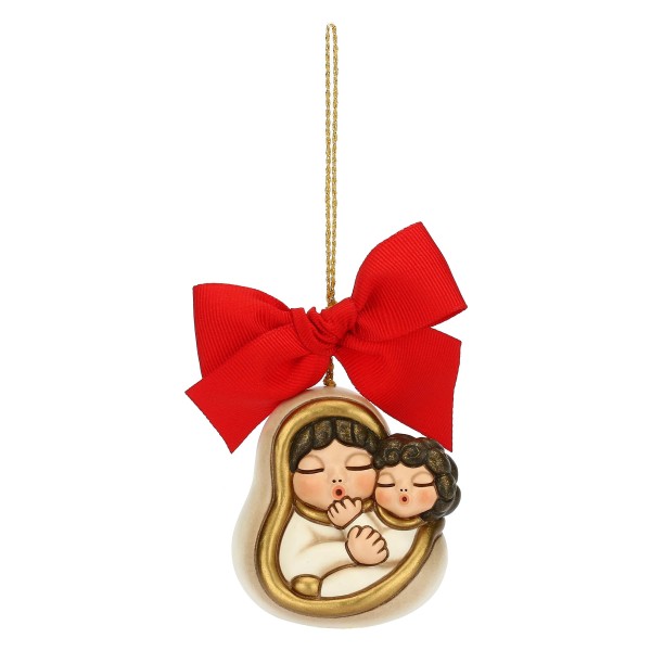 Thun Weihnachtsschmuck S3251A82 Maria mit Jesuskind, groß 6 x 4,6 x 6 cm