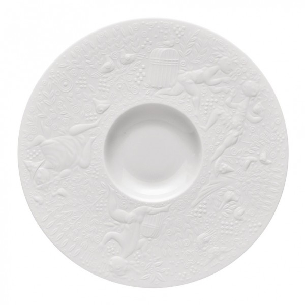 Rosenthal Studio Line Zauberflöte weiß Tee-Untertasse 16 cm