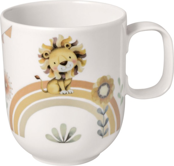 Villeroy &amp; Boch Roar like a Lion 14-8673-9651 Kinderbecher mit Henkel, groß 11,5 x 9,5 x 5 cm, 16,9