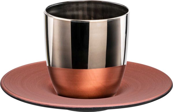 Eisch Cosmo collect Espressoglas 109/6 platinum-copper Untersetzer GR
