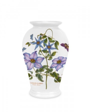 Portmeirion Botanic Garden Clematis BGHB58050 Canton Vase Höhe 21 cm, Durchmesser 13,2 cm