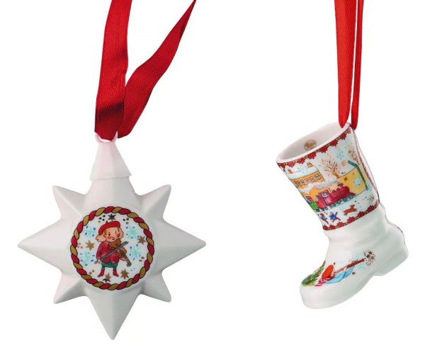 Hutschenreuther Sammelkollektion 23 Weihnachtsklänge Set Ministern/-stiefel