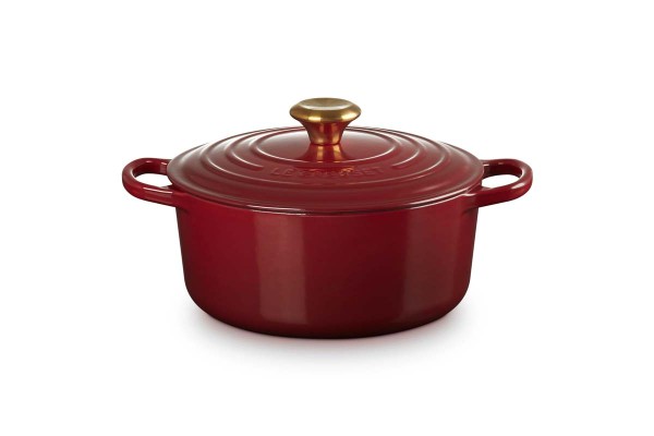 Le Creuset Gusseisen - Signature 21177249494441 Bräter rund 24cm 4,2L - Garnet