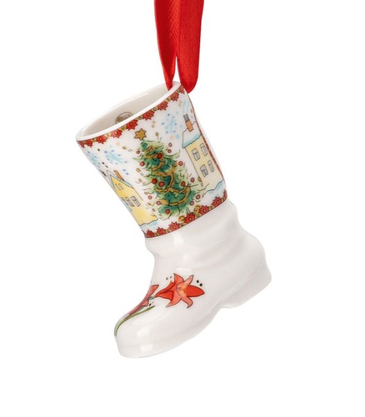 Hutschenreuther Weihnachtsbaum Sammelkollektion 23 Porzellan-Ministiefel