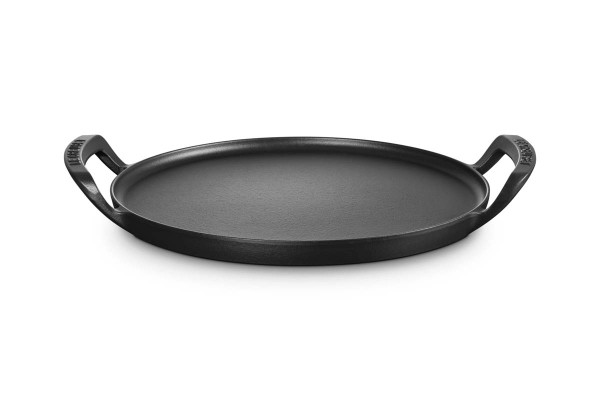 Le Creuset Gusseisen - BBQ 20272350000005 Pizzapfanne rund 35cm - Schwarz Matt