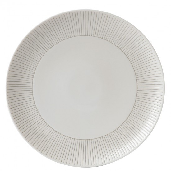 Royal Doulton Ellen DeGENERES Taupe Stripe and Grey Lines Speiseteller Taupe Stripe (27616) 28 cm