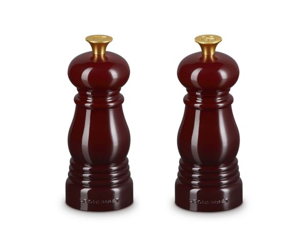 Le Creuset Mühlen 44900119490100 Salz- und Pfeffermühlen Set Mini 12cm - Garnet