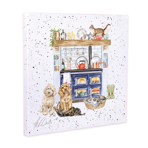 Wrendale Leinwand-Kollektion CANS-CS232 "Country Kitchen" - Haustiere - 20cm